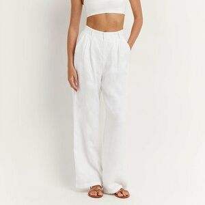 DISSH Norah White Linen Women's Pants